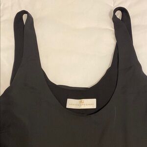 Amanda Uprichard Black Sleeveless Top